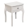 Table de chevet BAROQUE 55x45 cm blanc