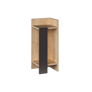 Table de nuit ELOS 60x25 cm marron/anthracite