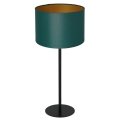 Tafellamp ARDEN 1xE27/60W/230V diameter 25 cm groen/goud