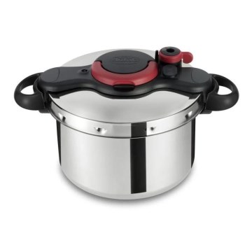 Tefal - Autocuiseur 6 l CLIPSO MINUT EASY acier inoxydable