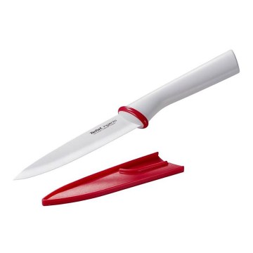 Tefal - Couteau universel en céramique INGENIO 13 cm blanc/rouge