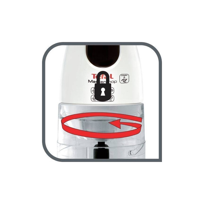 Tefal - Hachoir électrique 500 ml MASTERCHOP XL 500W/230V blanc