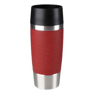 Tefal - Mug de voyage 360 ml TRAVEL MUG acier inoxydable/rouge