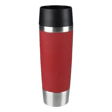 Tefal - Mug de voyage 500 ml TRAVEL MUG acier inoxydable/rouge