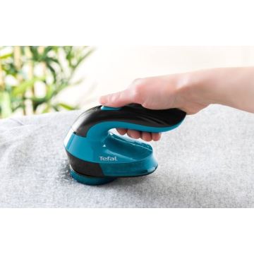 Tefal - Pluisverwijderaar LINT 2xAA zwart/blauw