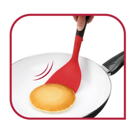 Tefal - Spatule en silicone de cuisine INGENIO noir/rouge