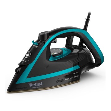 Tefal - Stoomstrijkijzer PUREGLISS 3000W/230V turquoise/zwart