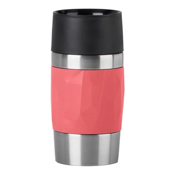 Tefal - Tasse thermique 300 ml COMPACT MUG acier inoxydable/rouge