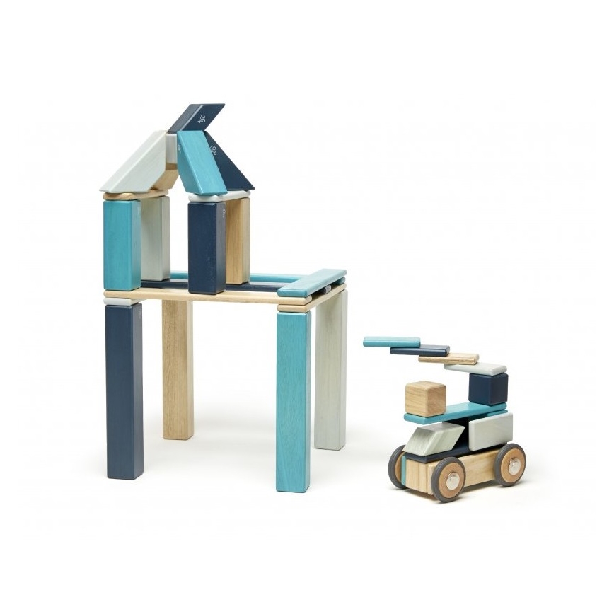 TEGU - Magnetische bouwset Blue 42 st.