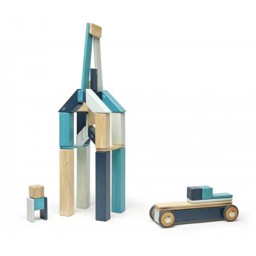 TEGU - Magnetische bouwset Blue 42 st.