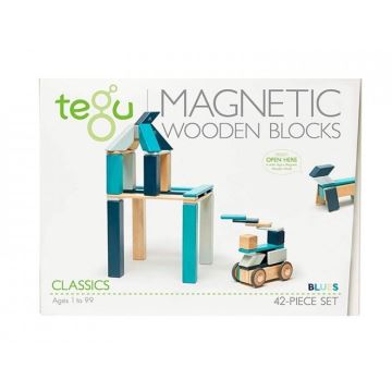 TEGU - Magnetische bouwset Blue 42 st.