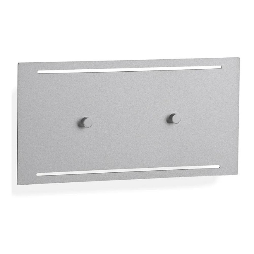 Telefunken 307804TF - Applique murale LED extérieure 2xLED/3,5W/230V IP44 argent