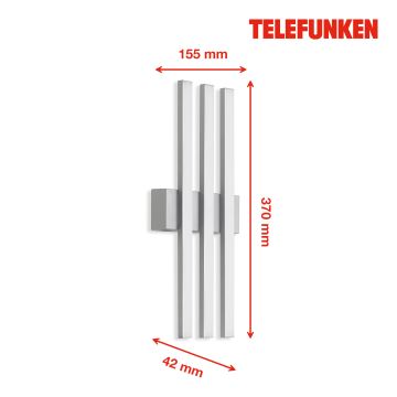 Telefunken 313104TF - Applique murale LED extérieure 3xLED/4W/230V IP44