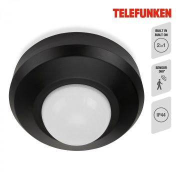 Telefunken 314705TF - Détecteur de mouvement extérieur 360° IP44 noir