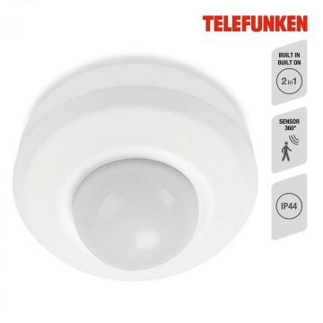 Telefunken 314706TF - Détecteur de mouvement extérieur 360° IP44 blanc