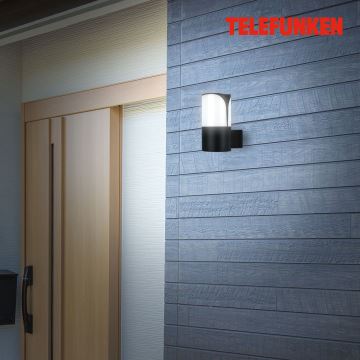 Telefunken 320305TF - Wandlamp voor buiten 1xE27/12W/230V IP44 zwart