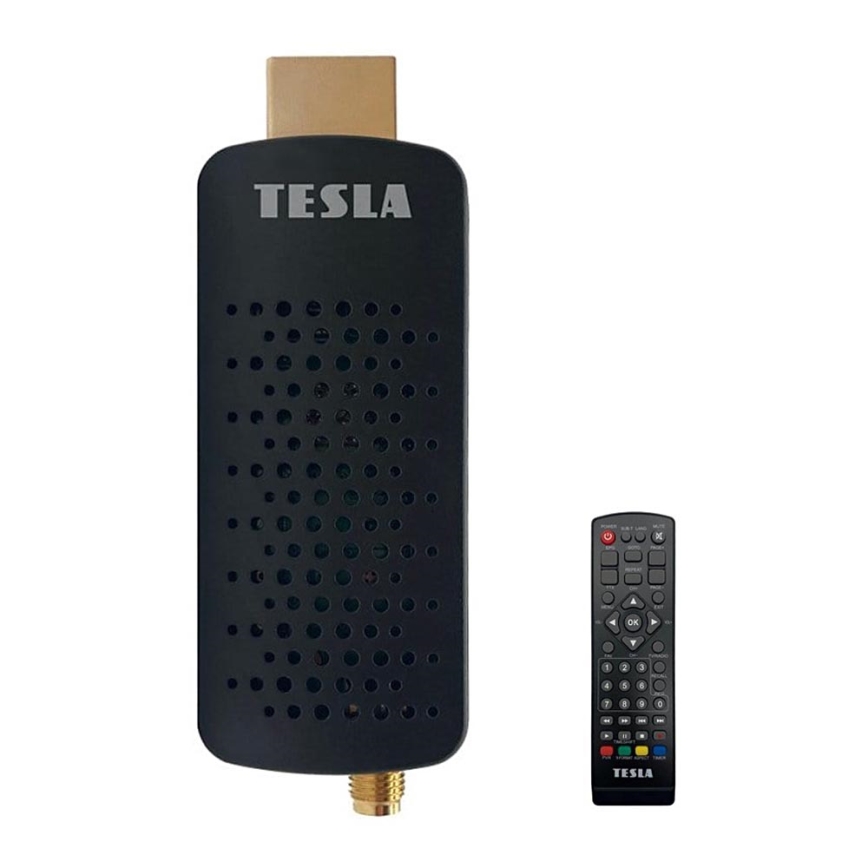 TESLA Electronics - Récepteur DVB-T2 H.265 (HEVC), HDMI-CEC 2xAAA + Télécommande