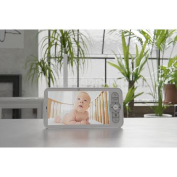 TESLA Smart - Babyphone connecté et rechargeable 3000 mAh Wi-Fi