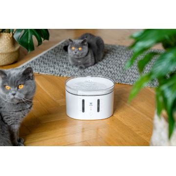 TESLA Smart - Fontaine connectée pour animaux de compagnie avec stérilisation UV 2 l 5V Wi-Fi