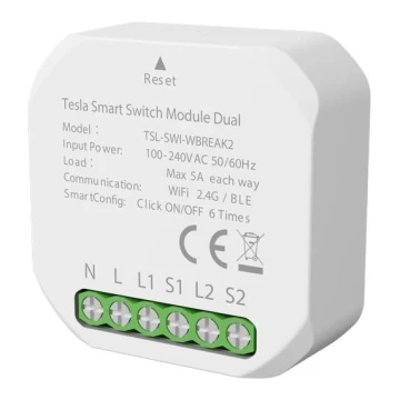 TESLA Smart - Slimme relais 1200W/230V Wi-Fi