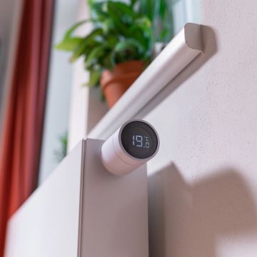 TESLA Smart - Tête thermostatique sans fil connectée avec écran LCD 2xAA