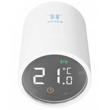 TESLA Smart - Tête thermostatique sans fil connectée avec écran LCD 2xAA