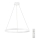 Top Light - Dimbare LED hanglamp aan een koord SATURN LED/30W/230V 3000-6500K wit + afstandsbediening