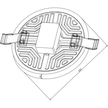 Top Light POLAR K 10 - LED Hangende plafondverlichting POLAR LED/10W/230V