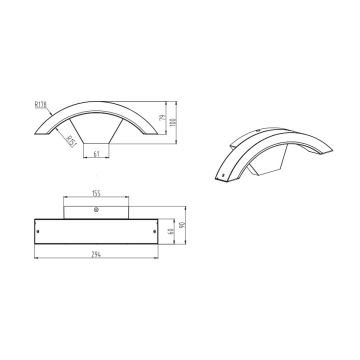 Trio - Applique murale LED extérieure HARLEM LED/7,5W/230V IP54