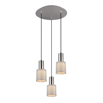 Trio - Hanglamp aan een koord WAILER 3xGU10/5W/230V grijs