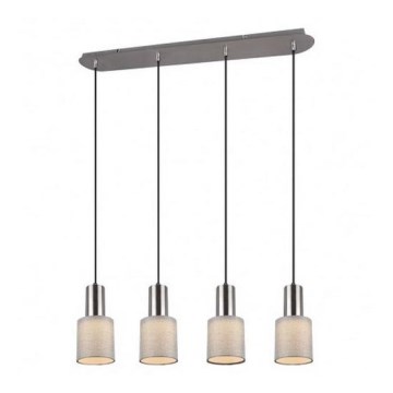 Trio - Hanglamp aan een koord WAILER 4xGU10/5W/230V grijs