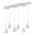 Trio - Suspension filaire DISCUS 6xE27/28W/230V blanche