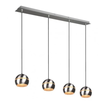 Trio - Suspension filaire FLETCHER 4xE14/40W/230V chrome mat