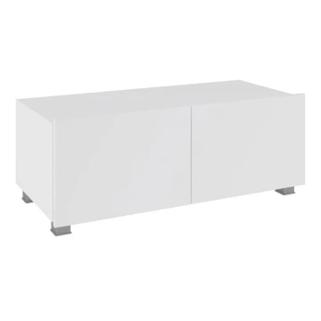 TV tafel PAVO 37x100 cm glanzend wit