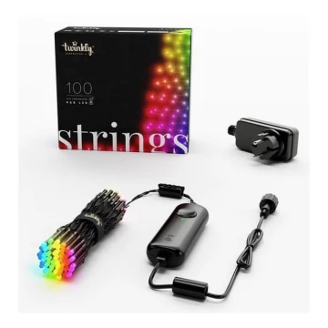 Twinkly - LED RGB Dimbaar buitenshuis Kerst lichtsnoer STRINGS 100xLED 11,5m IP44 Wi-Fi