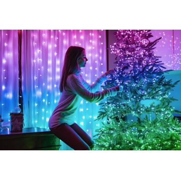 Twinkly - LED RGB Dimbaar buitenshuis Kerst lichtsnoer STRINGS 100xLED 11,5m IP44 Wi-Fi