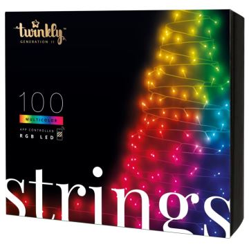 Twinkly - LED RGB Dimbaar buitenshuis Kerst lichtsnoer STRINGS 100xLED 11,5m IP44 Wi-Fi