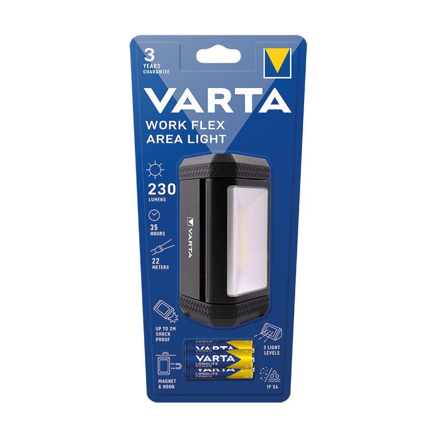 Varta 17648101421 - Lampe torche portative LED WORK FLEX AREA LIGHT LED/3xAA IP54