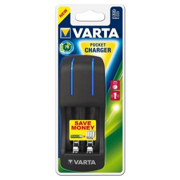 Varta 57642 - Chargeur de piles POCKET 4xAA/AAA 100-240V