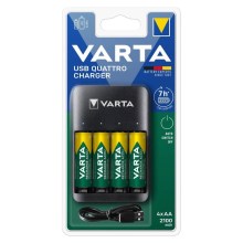 Varta 57652101451 - Chargeur de piles 4xAA/AAA 2100mAh 5V