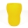 Vase en verre 20 cm jaune