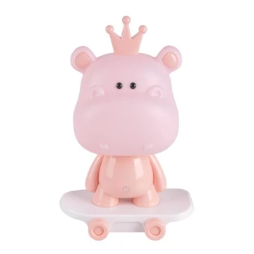 Veilleuse à intensité variable LED enfant  LED/2,5W/230V hippopotame rose