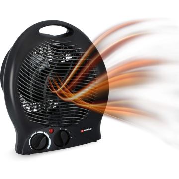 Ventilateur avec un élément chauffant 1000/2000W/230V noir