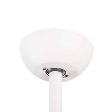 Ventilateur de plafond pour salle de bains d. 132 cm IP44 blanc + télécommande