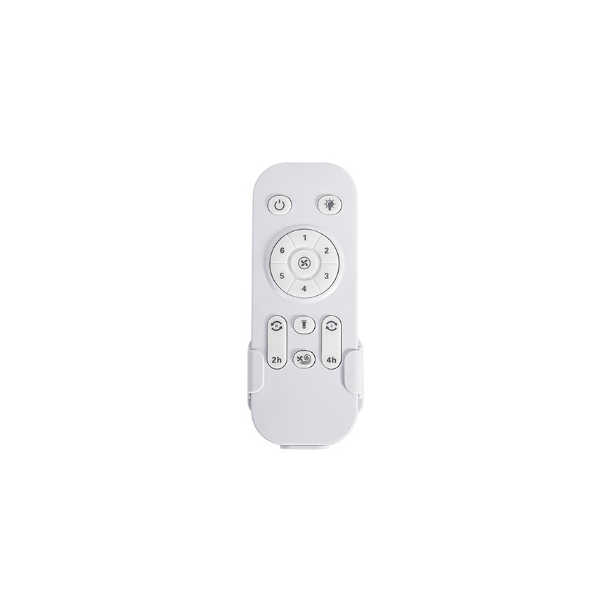 Ventilateur de plafond pour salle de bains d. 132 cm IP44 blanc + télécommande