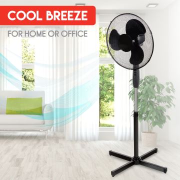 Ventilateur de sol 40W/230V d. 40 cm noir