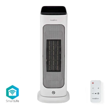 Ventilator met een keramisch verwarmingselement Smartlife 1400/2000W/230V Wi-Fi Tuya + afstandsbediening