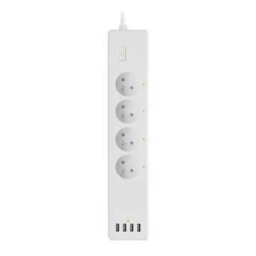 Verlengkabel met schakelaar SMART 1,8 m 4Z + 4xUSB Wi-Fi Tuya