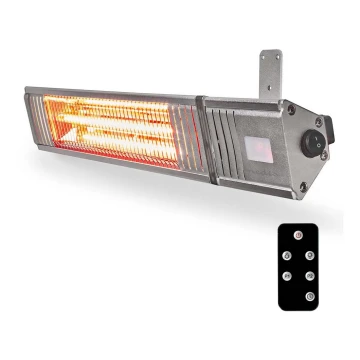 Verwarming voor buiten 100W/2000W/230V IP65 + afstandsbediening