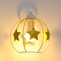 Wand lamp voor kinderen STARS 1xE27/15W/230V geel/wit
